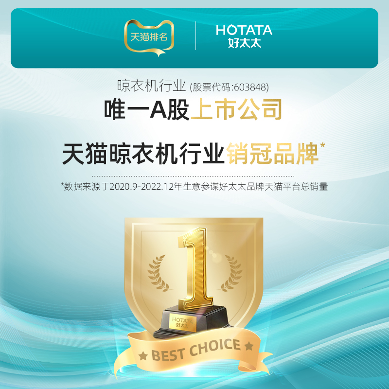 好太太获得实用新型专利授权：“挂杆组件及晾衣机”