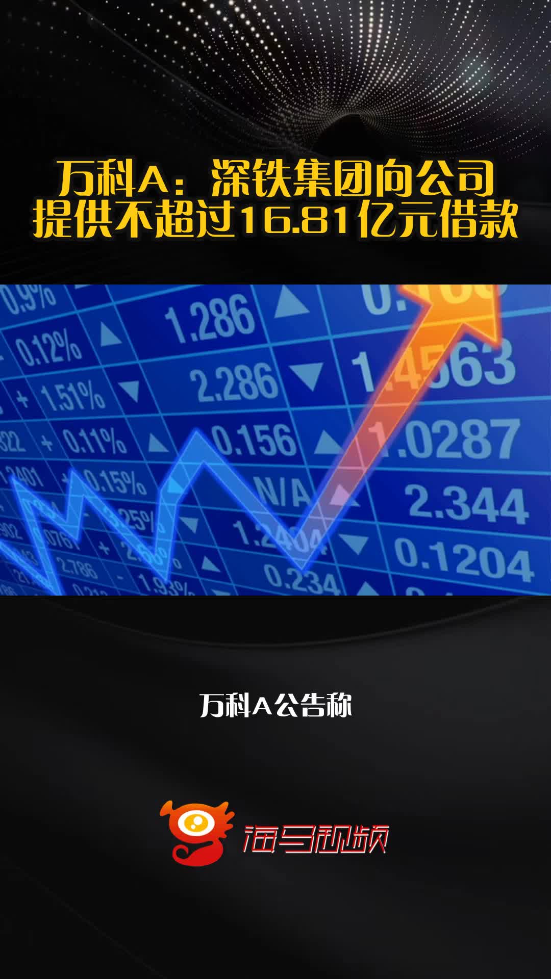 万科A：深铁集团作为公司第一大股东，一直积极支持公司推进改革化险和融合发展