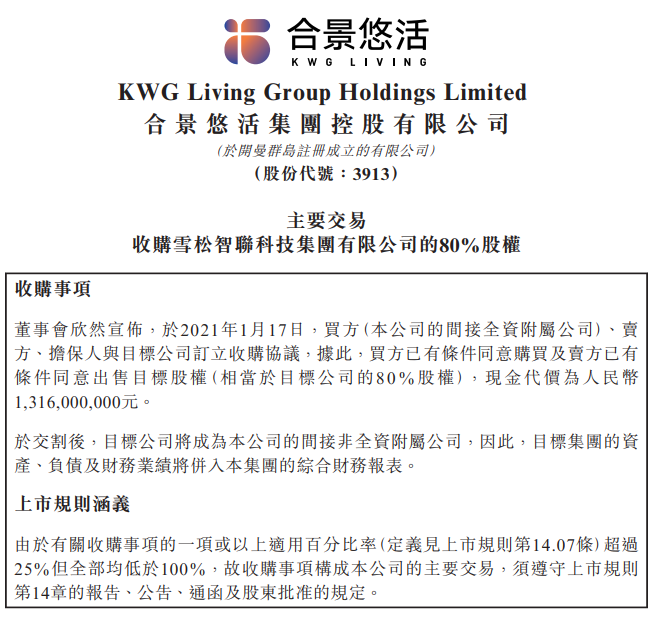 合景悠活:上半年净亏损2.68亿元,关联方划定项目定向支付公司的应收账款