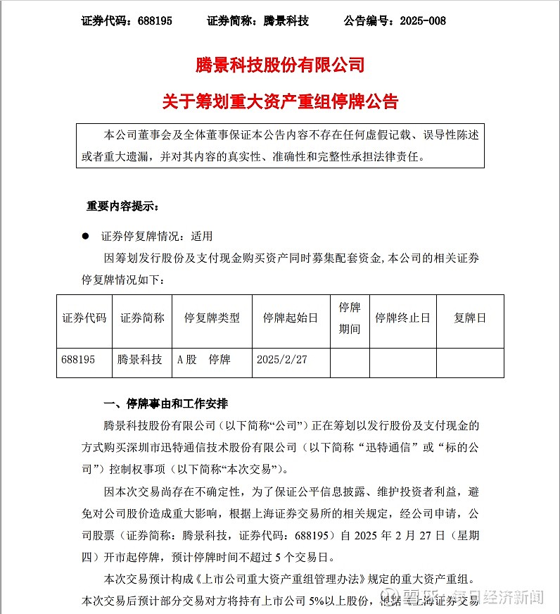 异动快报:腾景科技(688195)9月5日10点42分触及涨停板