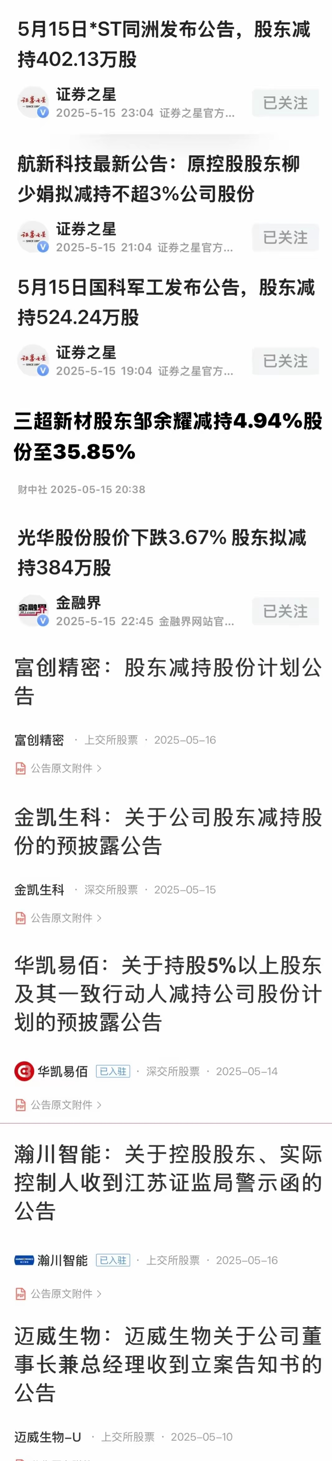 豪威集团：控股股东3月内减持1.99%