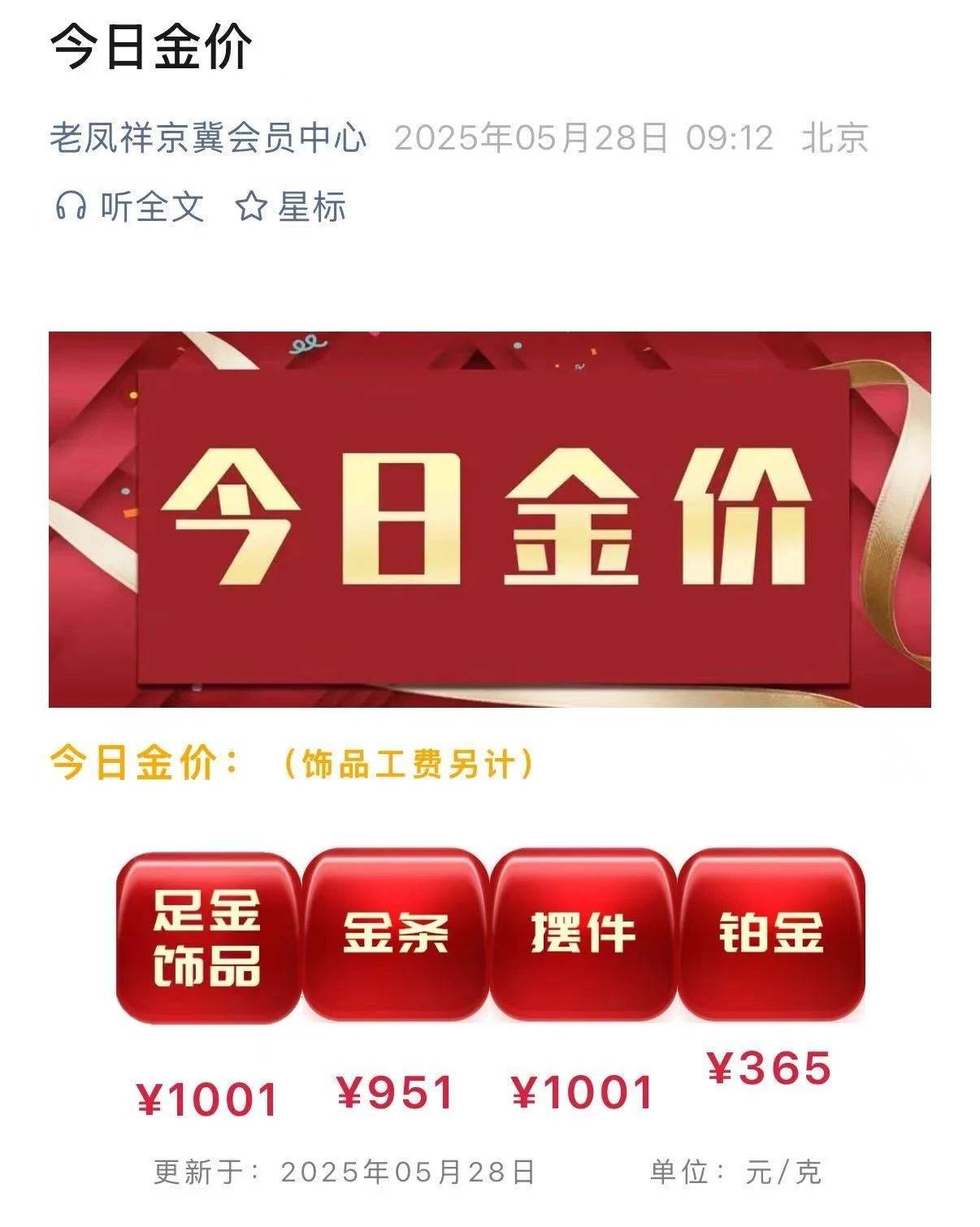 国内多家金店金饰价格多数上涨，最高报1542元/克