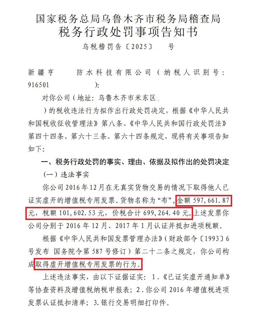 【企业动态】中洲特材新增1件行政处罚，被罚款1000元